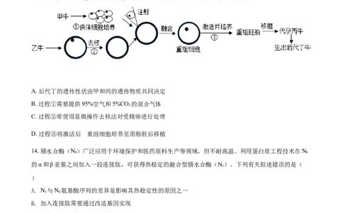 2021年高考生物试卷（辽宁）（空白卷）_生物历年高考真题_新&middot;Word版2008-2025&middot;高考生物真题_生物（按年份分类）2008-2025_2021&middot;高考生物真题