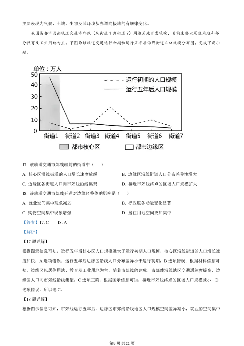 2022年高考地理试卷（浙江）（6月）（解析卷）_地理历年高考真题_新&middot;PDF版2008-2025&middot;高考地理真题_地理（按试卷类型分类）2008-2025_自主命题卷&middot;地理（2008-2025）
