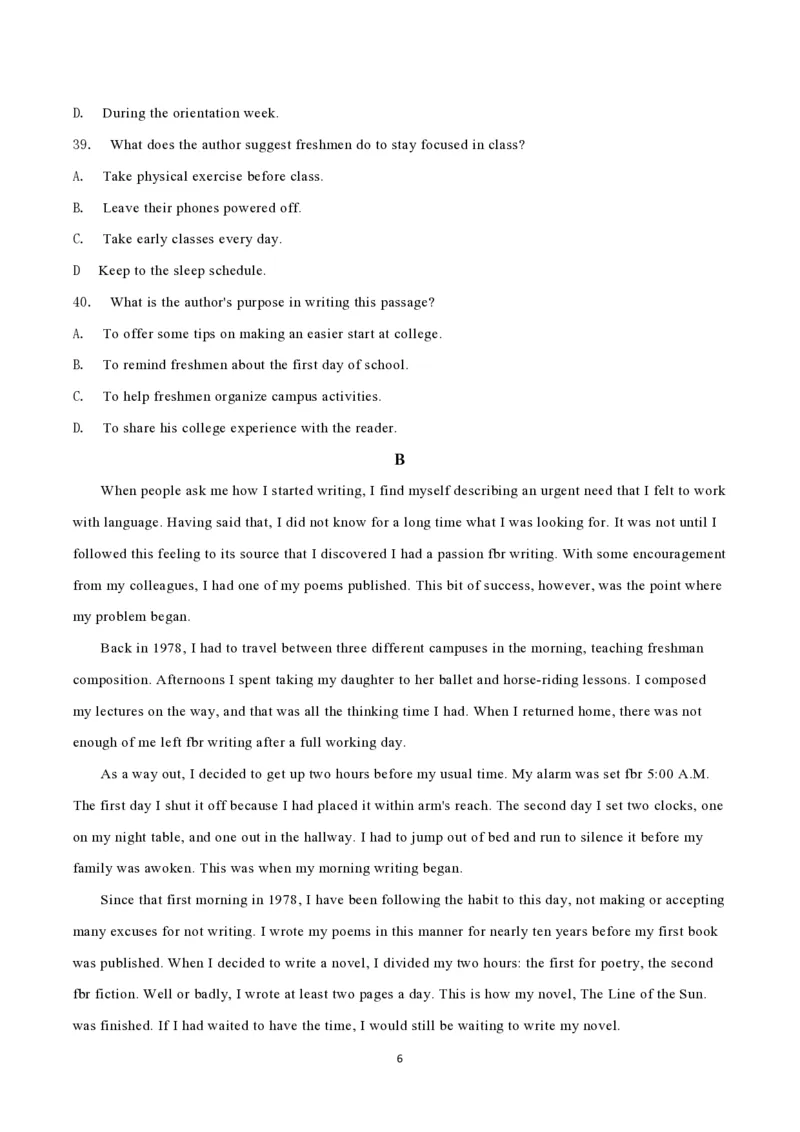 2021年高考英语试卷（天津）（第二次）（空白卷）_英语历年高考真题_新&middot;PDF版2008-2025&middot;高考英语真题_英语（按年份分类）2008-2025_2021&middot;高考英语真题