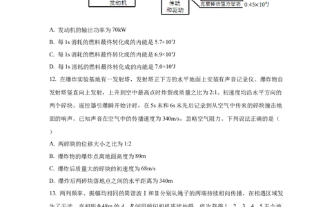 2021年高考物理试卷（浙江）1月（空白卷）_物理历年高考真题_新&middot;Word版2008-2025&middot;高考物理真题_物理（按年份分类）2008-2025_2021&middot;高考物理真题