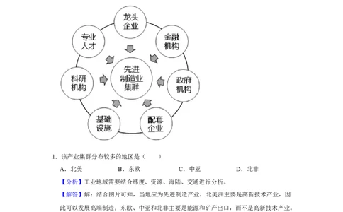 2021年高考地理试卷（重庆）（解析卷）_地理历年高考真题_新&middot;Word版2008-2025&middot;高考地理真题_地理（按年份分类）2008-2025_2021&middot;地理高考真题