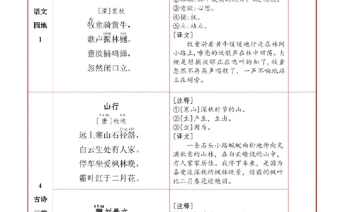 3语上必背内容+默写表_人教版小学语文上下册必背课文古诗词日积月累汇总背诵默写(1)