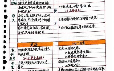 五升六手写笔记最新版_小学全网线上同款资料_13号文件6上语文课堂笔记