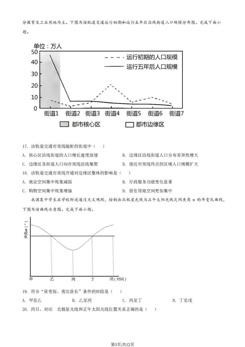 2022年高考地理试卷（浙江）（6月）（空白卷）_地理历年高考真题_新&middot;Word版2008-2025&middot;高考地理真题_地理（按年份分类）2008-2025_2022&middot;地理高考真题