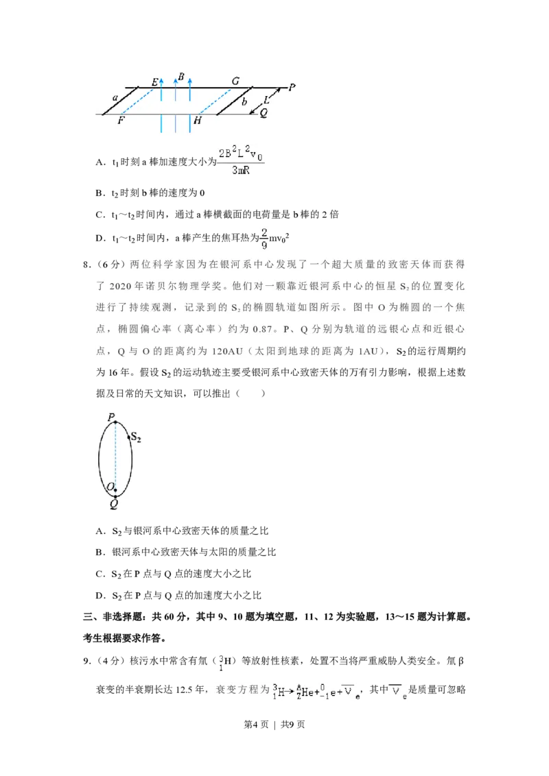 2021年高考物理试卷（福建）（空白卷）_物理历年高考真题_新&middot;PDF版2008-2025&middot;高考物理真题_物理（按省份分类）2008-2025_2012-2025&middot;（福建）物理高考真题