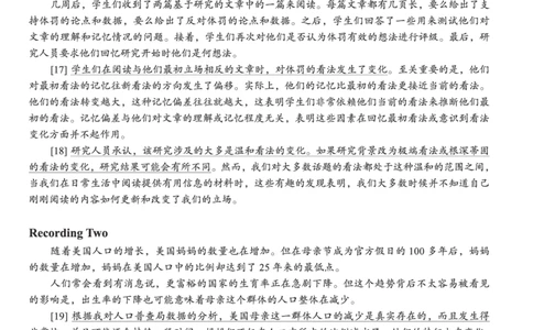 202406_第二套_听力原文译文_大学英语四级+六级_六级真题_六级真题_2024年06月CET6题+解+音频_2024年6月六级真题-听力