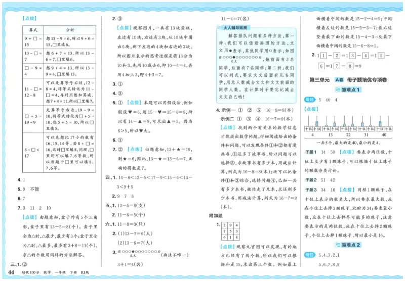 25春一下数学王朝霞培优100分_一年级上下册资料_53黄冈多个品牌系列资料_数学