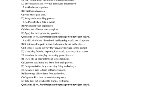 2018.06四级真题第2套_大学英语四级+六级_四级真题_四级真题_1990年-2018年真题资料合集_2018年06月CET4题+解+音频_01、真题PDF版（推荐使用）❤