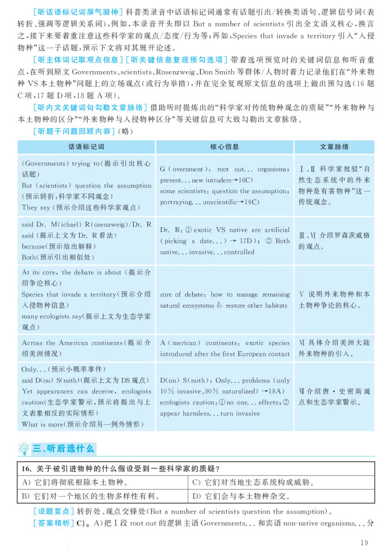 2018.06英语六级考试第2套解析_大学英语四级+六级_六级真题_六级真题_1990年-2018年真题资料合集_2018年06月CET6题+解+音频_03、答案解析