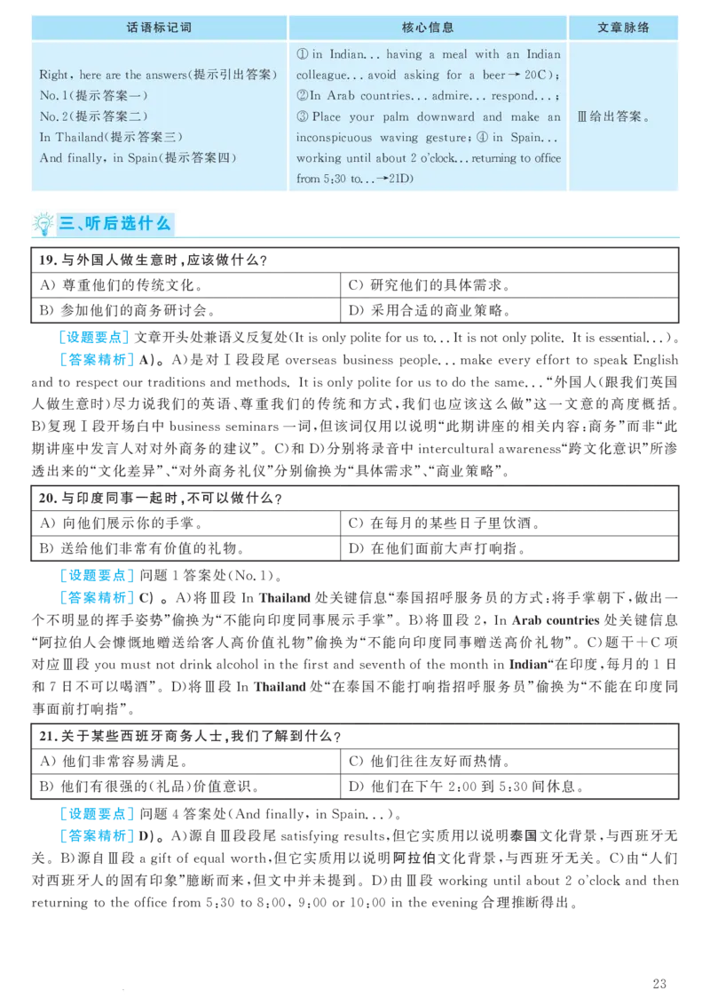 2018.06英语六级考试第2套解析_大学英语四级+六级_六级真题_六级真题_1990年-2018年真题资料合集_2018年06月CET6题+解+音频_03、答案解析
