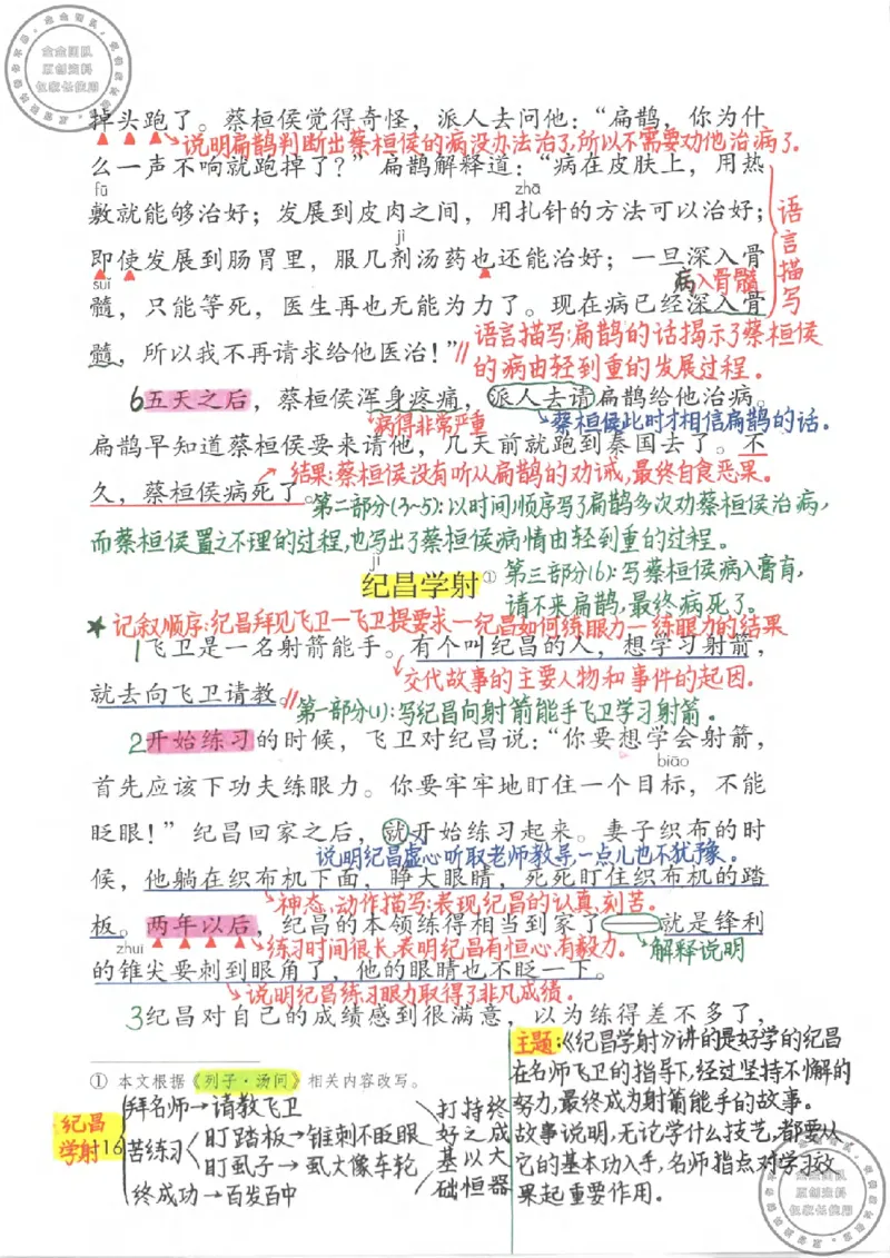 四年级语文上册课堂笔记_小学全网线上同款资料_11号