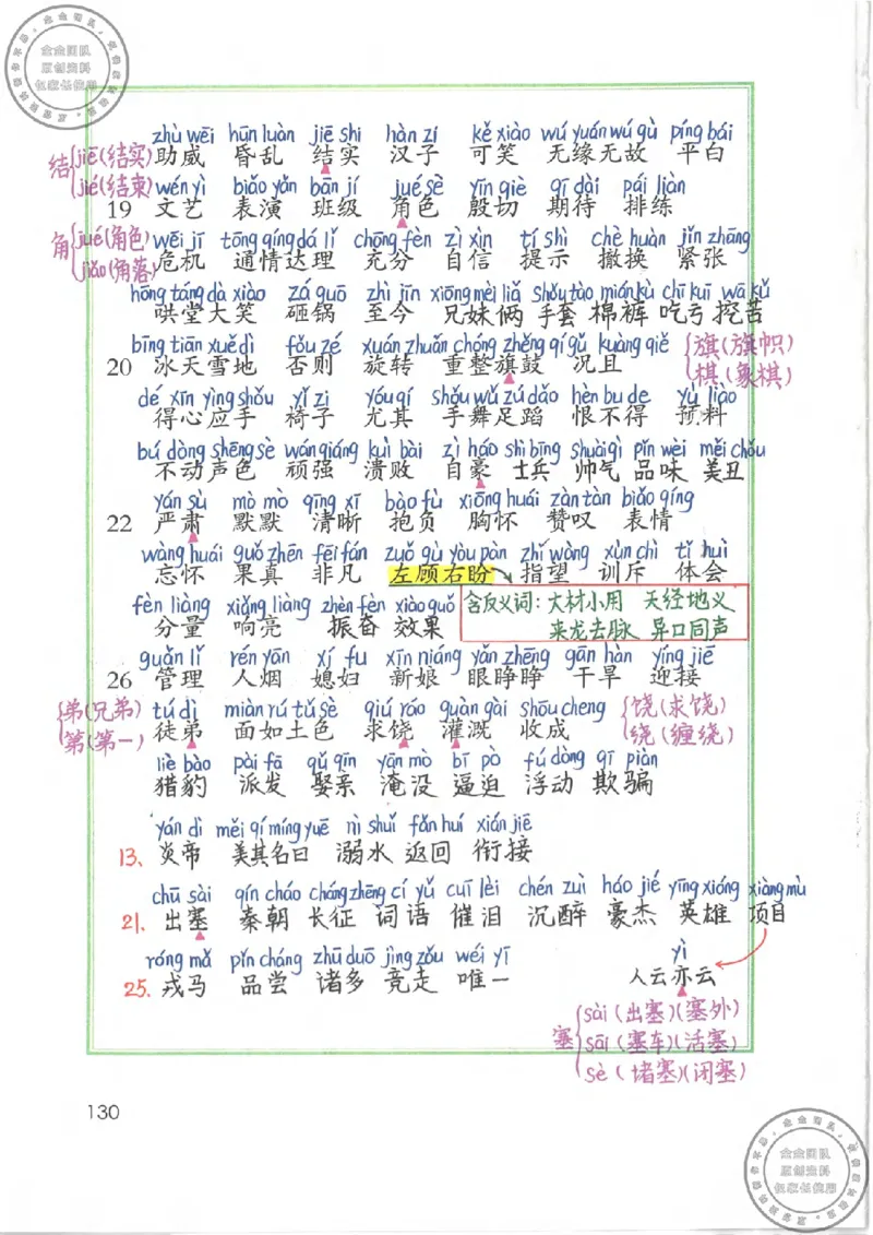 四年级语文上册课堂笔记_小学全网线上同款资料_11号