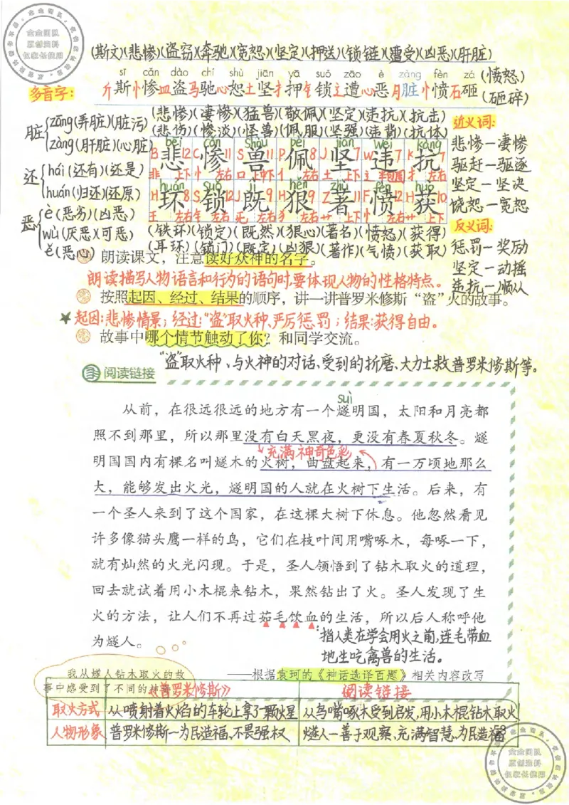四年级语文上册课堂笔记_小学全网线上同款资料_11号