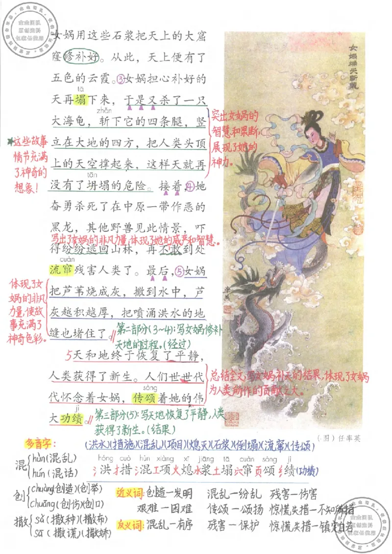四年级语文上册课堂笔记_小学全网线上同款资料_11号