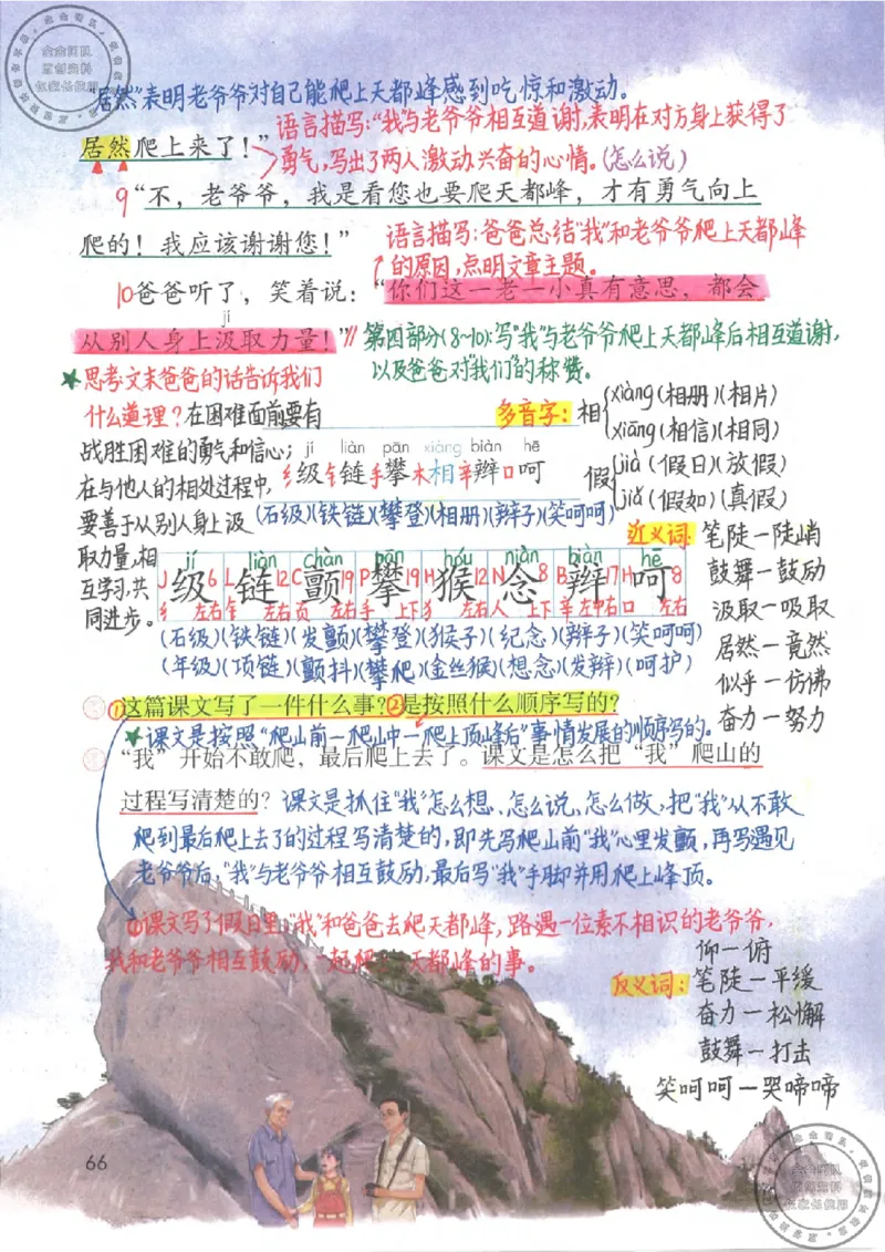 四年级语文上册课堂笔记_小学全网线上同款资料_11号