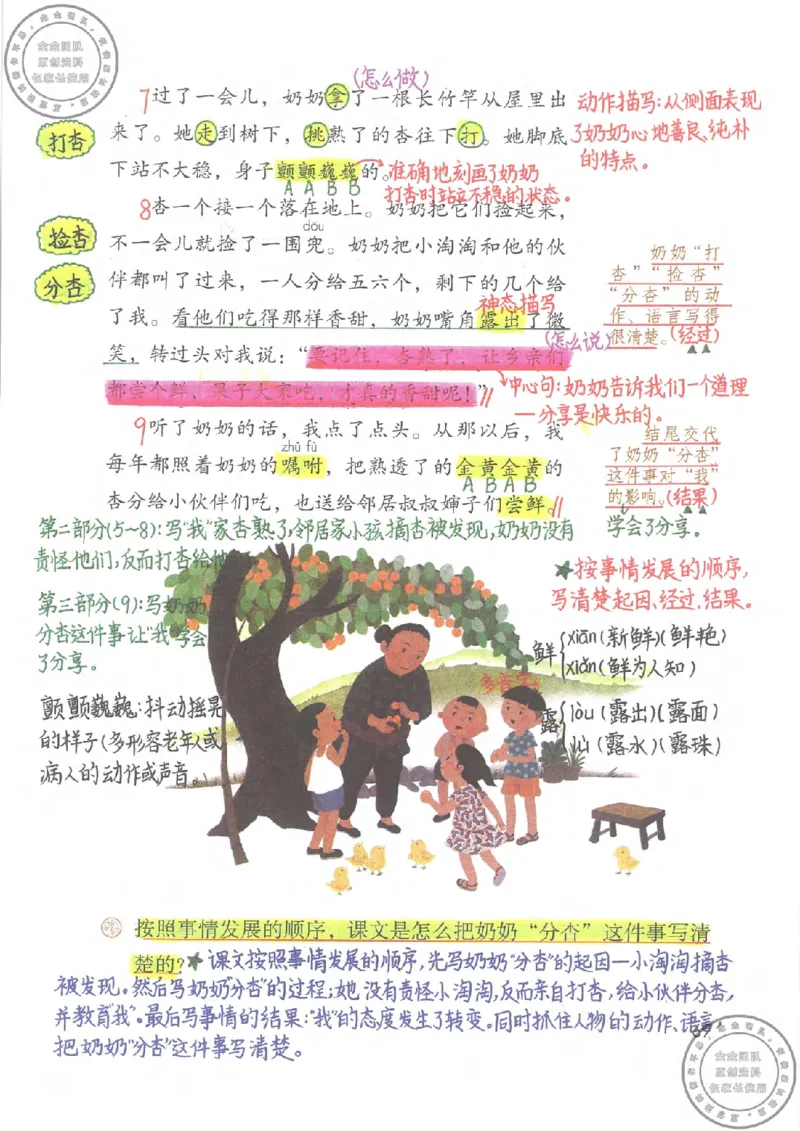 四年级语文上册课堂笔记_小学全网线上同款资料_11号