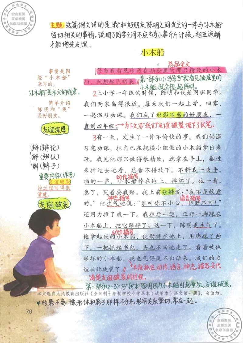 四年级语文上册课堂笔记_小学全网线上同款资料_11号