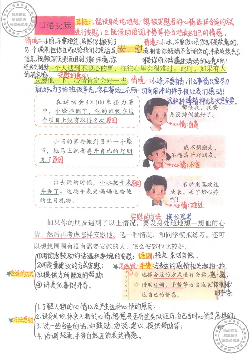 四年级语文上册课堂笔记_小学全网线上同款资料_11号