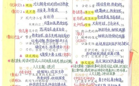 四年级语文上册课堂笔记_小学全网线上同款资料_11号