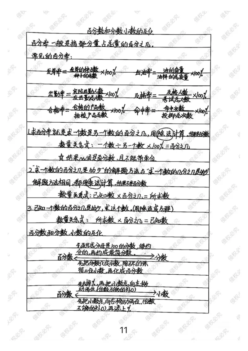 六上册数学重点公式和知识点汇总_小学全网线上同款资料_12号文件6上数学语文