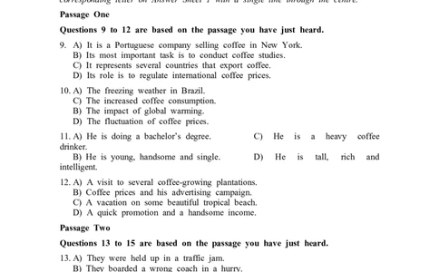 2015年06月六级真题（第3套）_大学英语四级+六级_六级真题_六级真题_1990年-2018年真题资料合集_2015年06月CET6题+解+音频_02、真题Word版