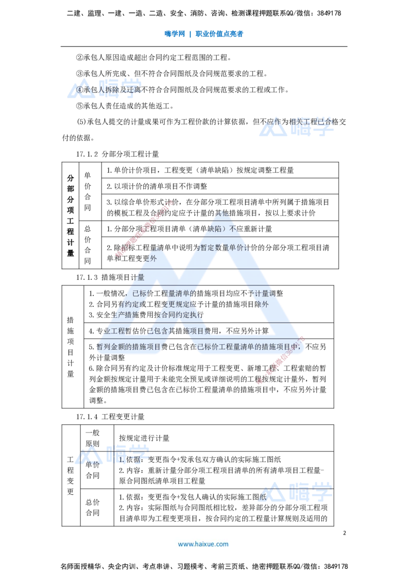 20.2025王晓波-考前拔分速成-第17章工程计量与支付1_2026年一级建造师_2026年一建经济_2025年一建经济SVIP_04-冲刺串讲✿考点强化✿小灶集训_14-经济《考前拔分速成》王晓波HX_讲义