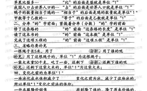 六上册数学单位一专项（分享版）_小学全网线上同款资料
