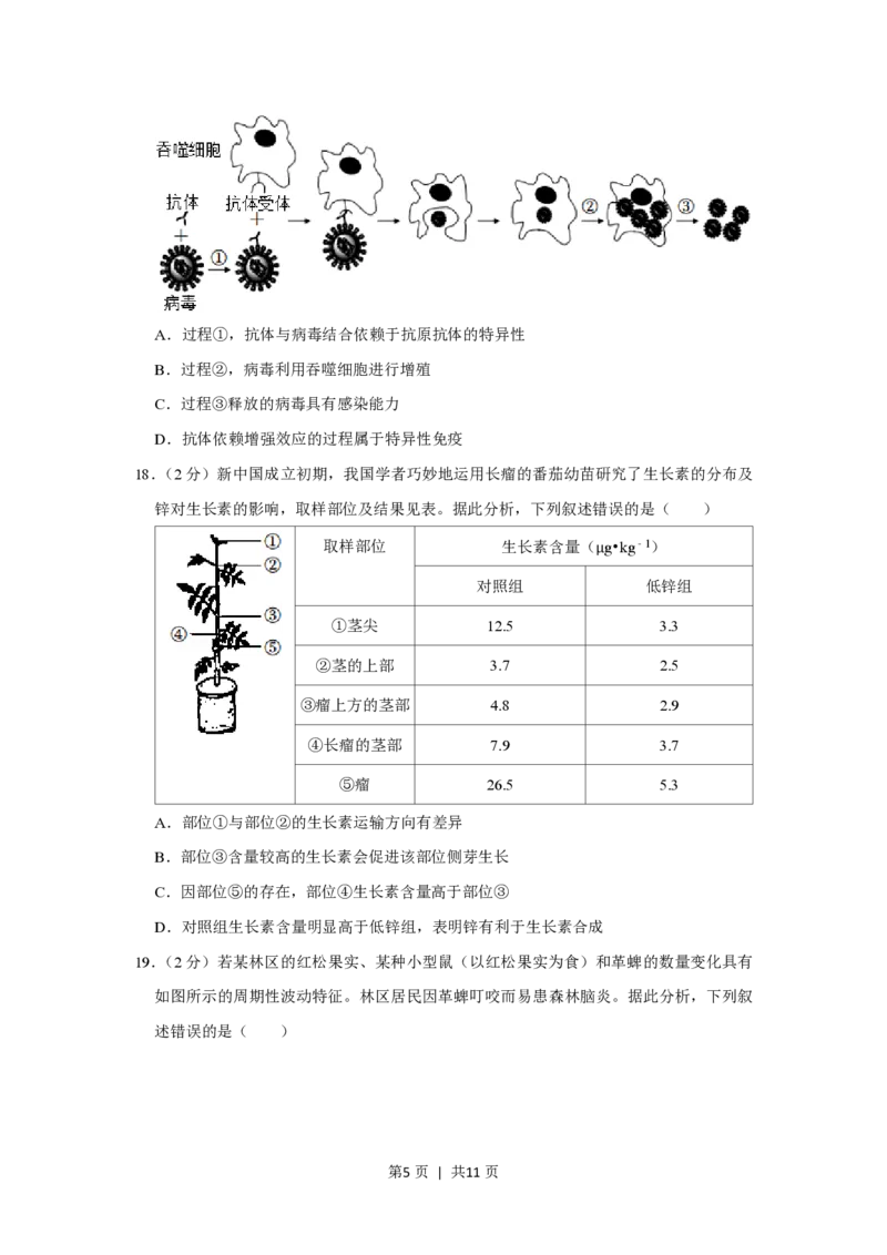 2021年高考生物试卷（重庆）（空白卷）_生物历年高考真题_新&middot;PDF版2008-2025&middot;高考生物真题_生物（按省份分类）2008-2025_2012-2024&middot;（重庆）生物高考真题