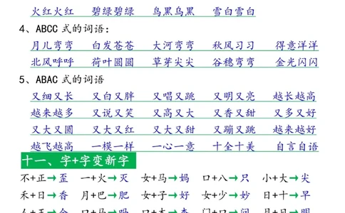25秋新一上语文高频考点知识梳理（十八个必背知识点）10页_25秋语文1-6年级上册热门资料