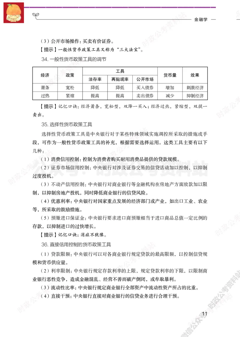 经济类-金融学必背考点_军队文职(1)_05.军队文职专业课必备考点