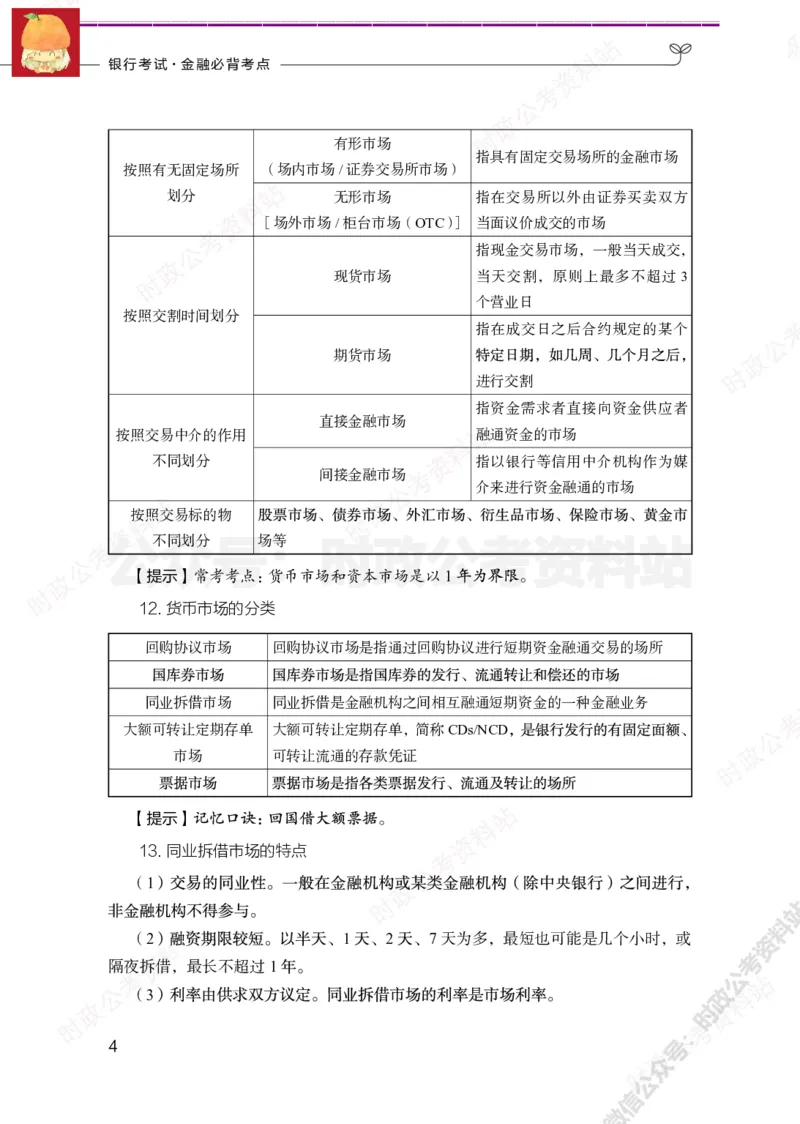 经济类-金融学必背考点_军队文职(1)_05.军队文职专业课必备考点