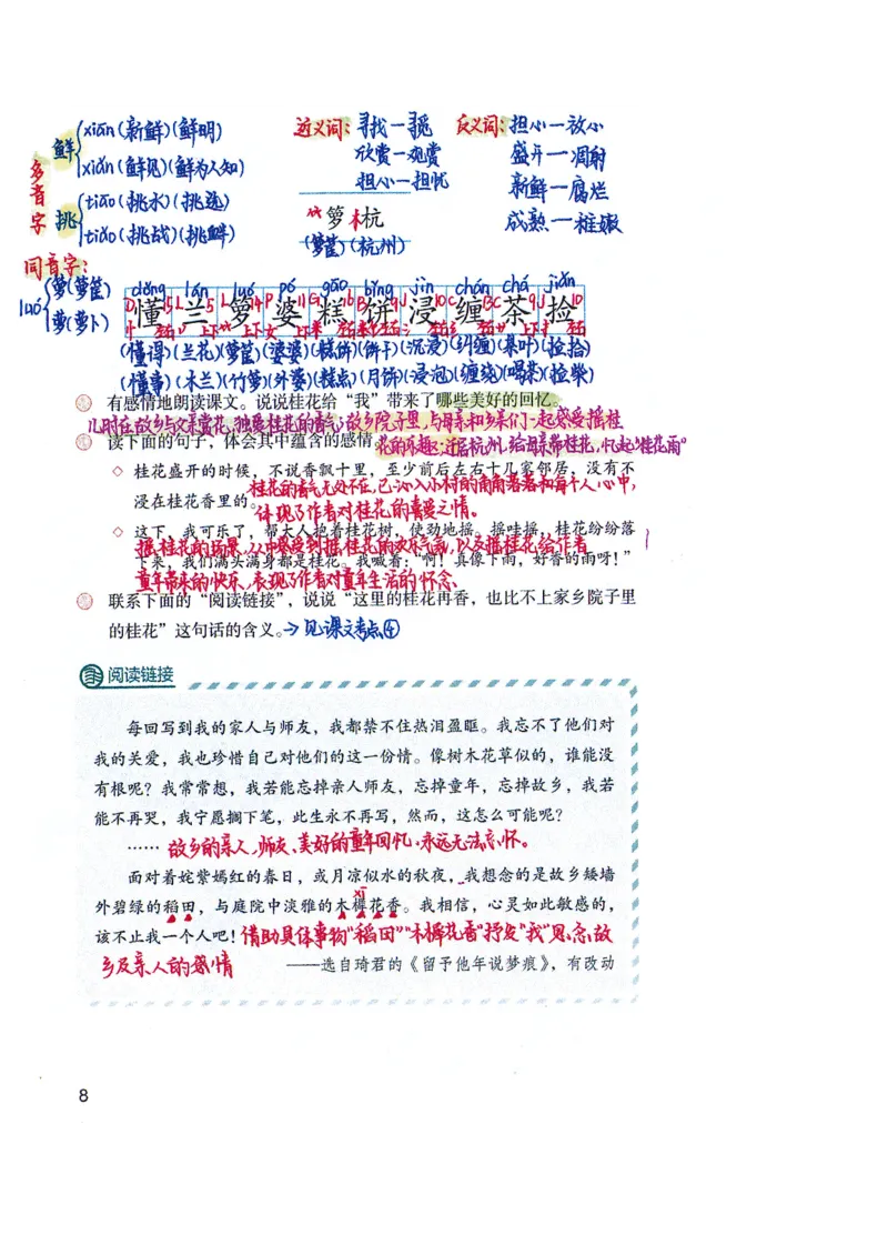 四升五语文课堂笔记_小学全网线上同款资料_k92_语文