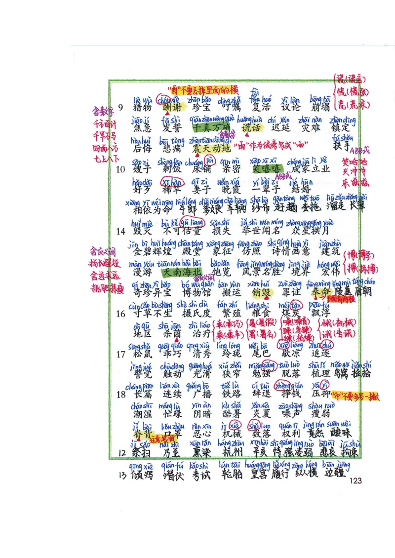 四升五语文课堂笔记_小学全网线上同款资料_k92_语文