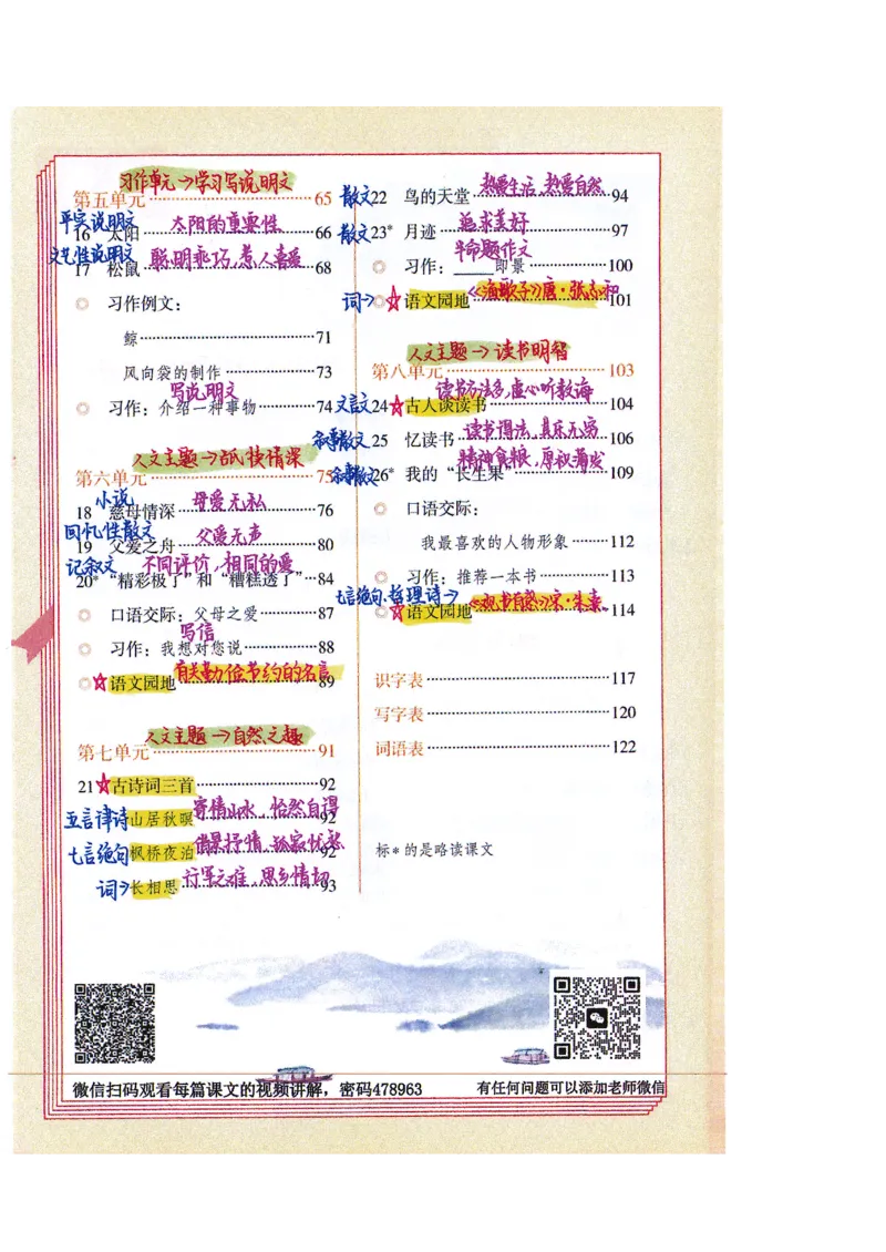 四升五语文课堂笔记_小学全网线上同款资料_k92_语文