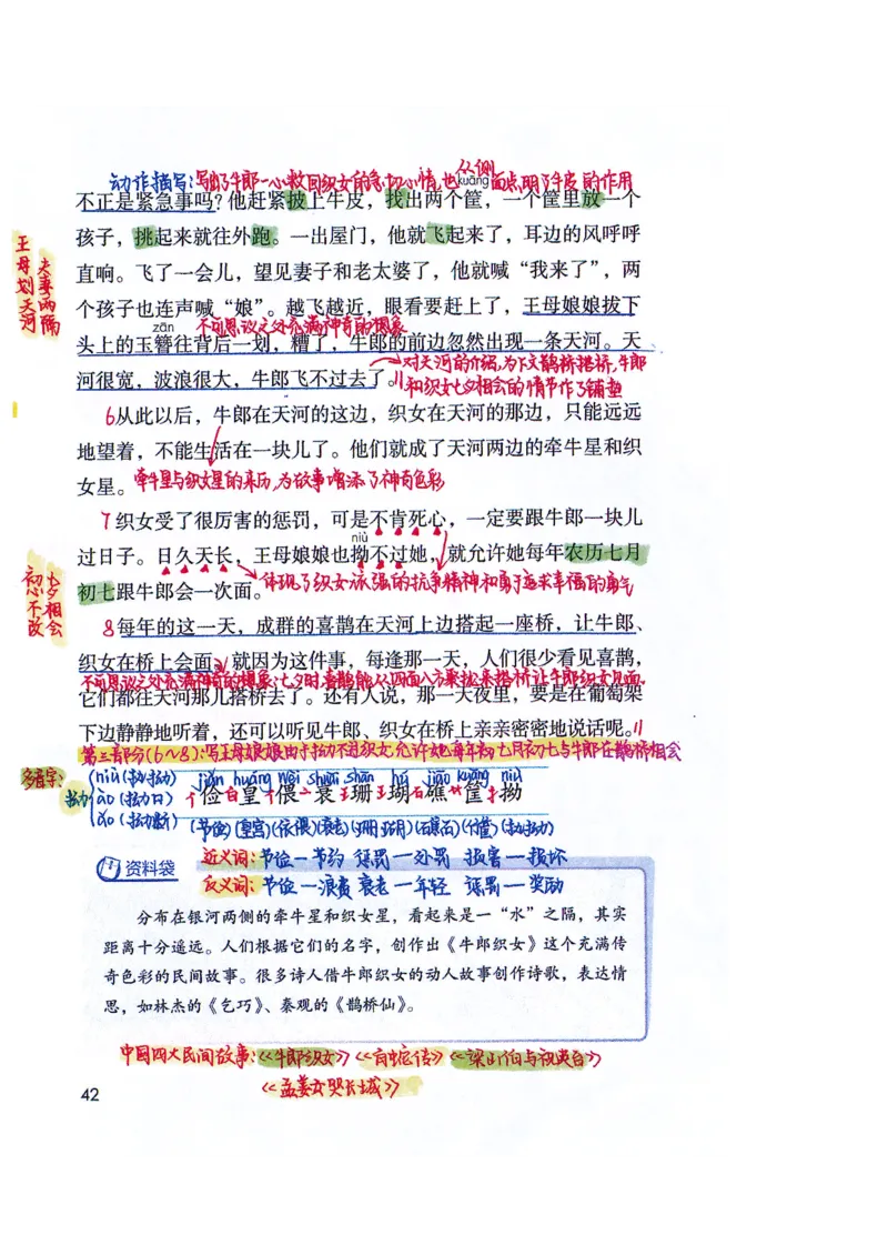 四升五语文课堂笔记_小学全网线上同款资料_k92_语文