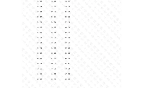 200以内&divide;1位第41~60篇答案_小学数学口算竖式脱式计算应用题一二三四五六年级上下册电_小学数学口算题库电子版（1-6）_小学数学口算三年级_口算题适合3年级