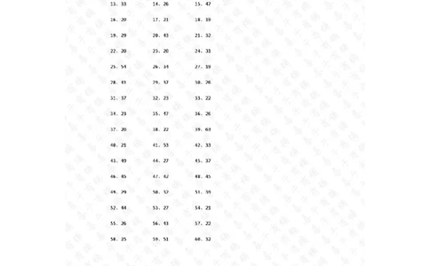 200以内&divide;1位第41~60篇答案_小学数学口算竖式脱式计算应用题一二三四五六年级上下册电_小学数学口算题库电子版（1-6）_小学数学口算三年级_口算题适合3年级