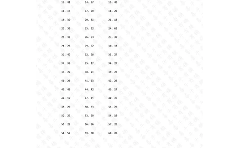 200以内&divide;1位第41~60篇答案_小学数学口算竖式脱式计算应用题一二三四五六年级上下册电_小学数学口算题库电子版（1-6）_小学数学口算三年级_口算题适合3年级