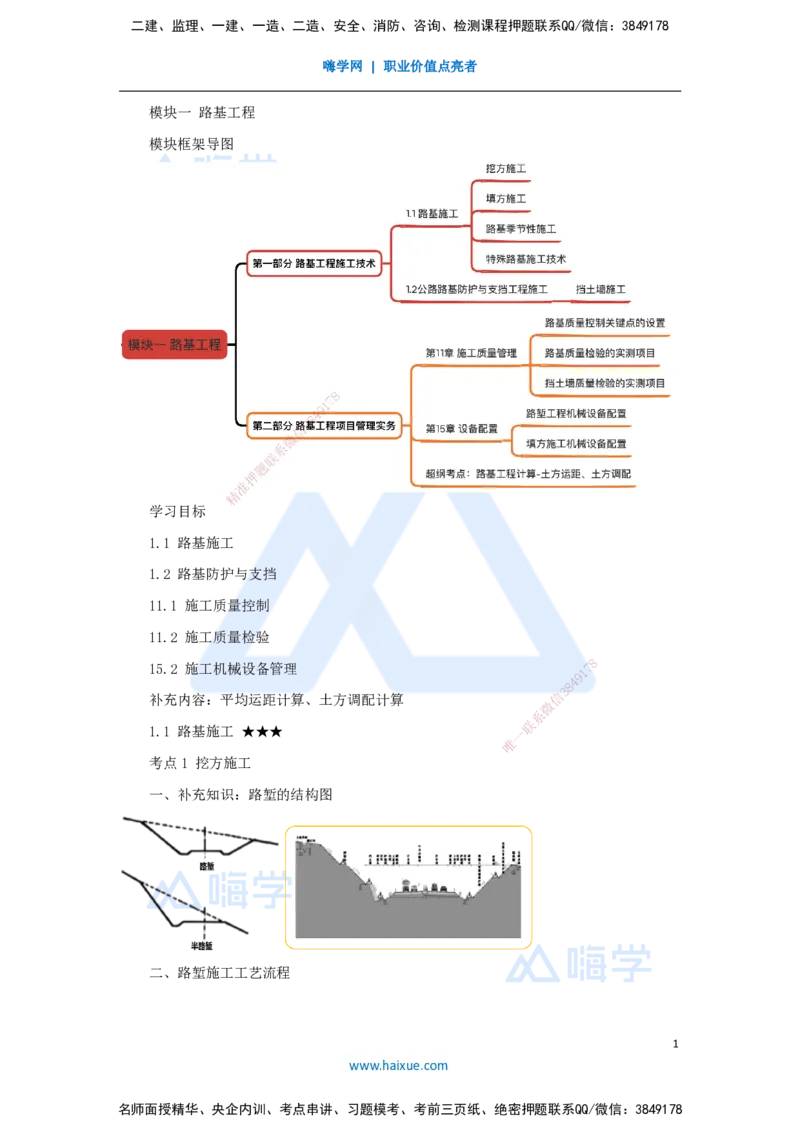 02.2025黄铃-考前拔分速成-（1）模块一路基工程1_2026年一级建造师_2026年一建公路_2025年一建公路SVIP_04-冲刺串讲✿考点强化✿小灶集训_23-公路《考前拔分速成》卢小东HX_讲义