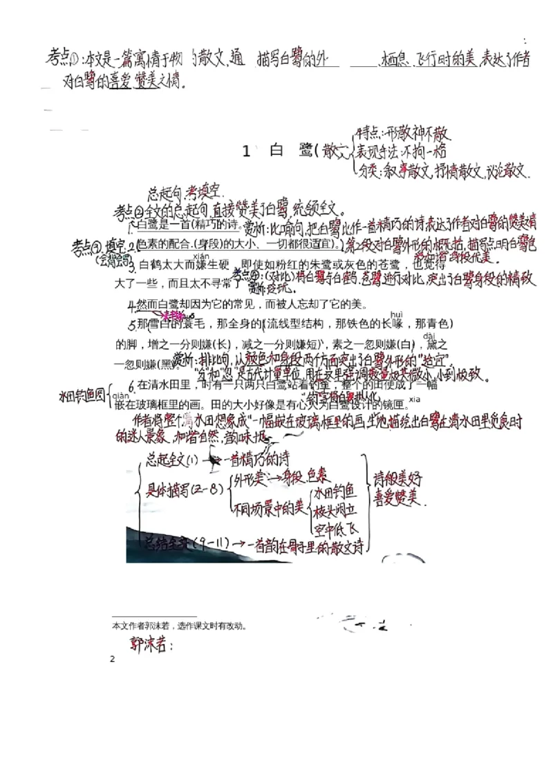 五上手写课堂笔记（1）持续更新_小学全网线上同款资料_k92_语文_五上语文每课考点预习＋复习