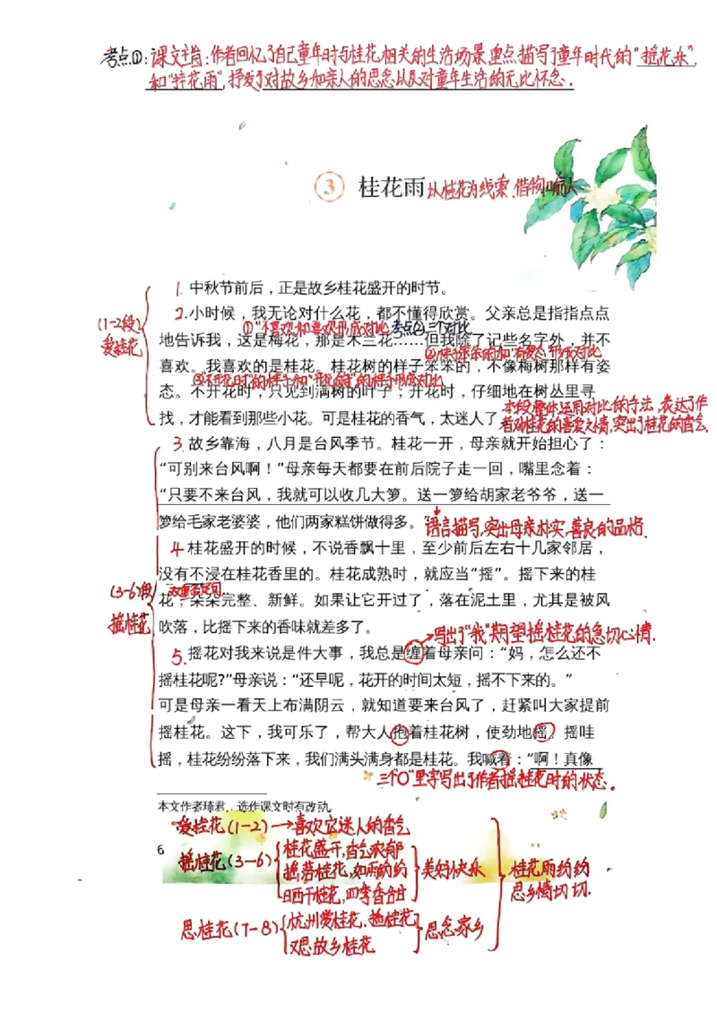五上手写课堂笔记（1）持续更新_小学全网线上同款资料_k92_语文_五上语文每课考点预习＋复习