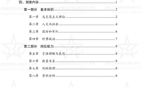 公共科目考试大纲_军队文职(1)_08.备考分数线等信息_新版军队文职考试大纲