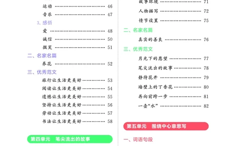 25秋53小学基础练六上作文素材大全语文_25秋53小学基础练3-6上作文素材大全语文