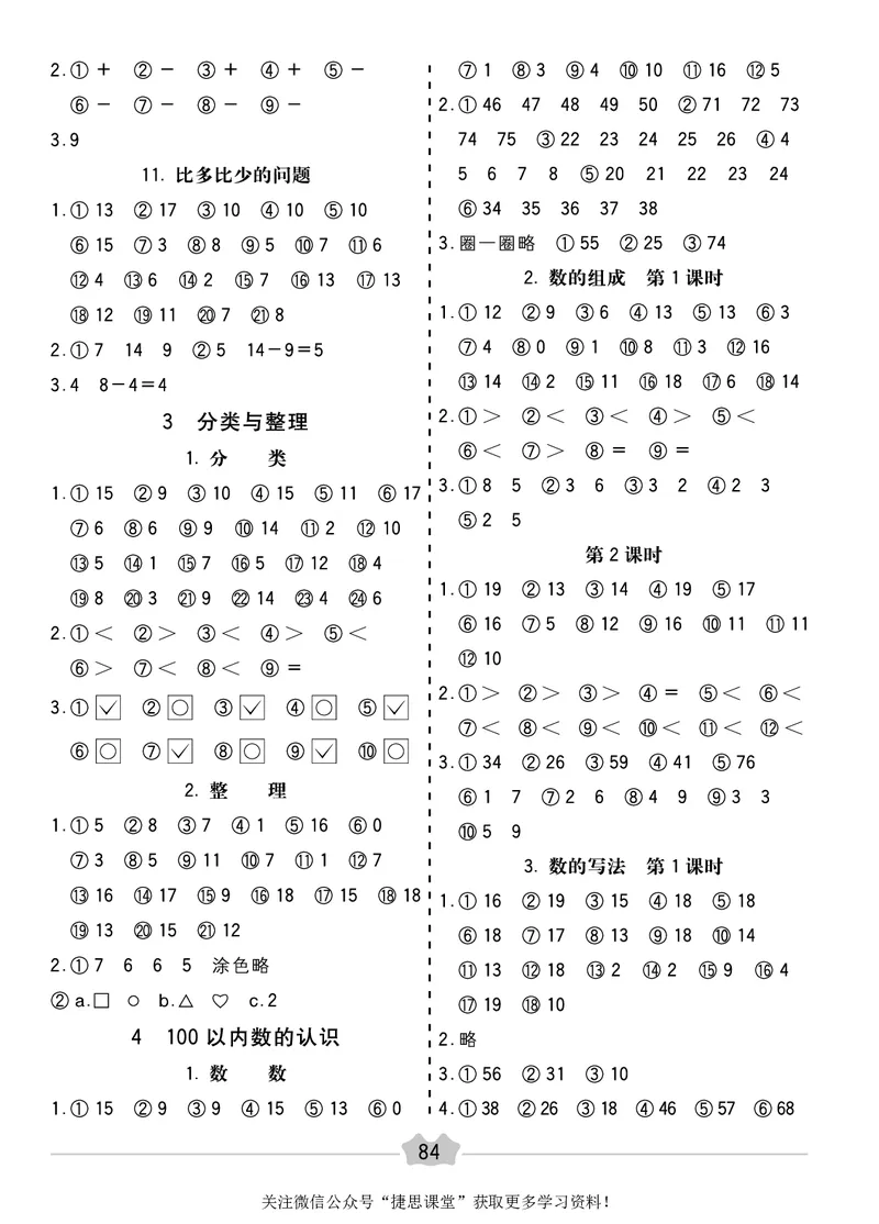 五E口算题卡一年级下册数学人教版_1~6年级全册五E口算题卡(1)_1年级五E口算题卡
