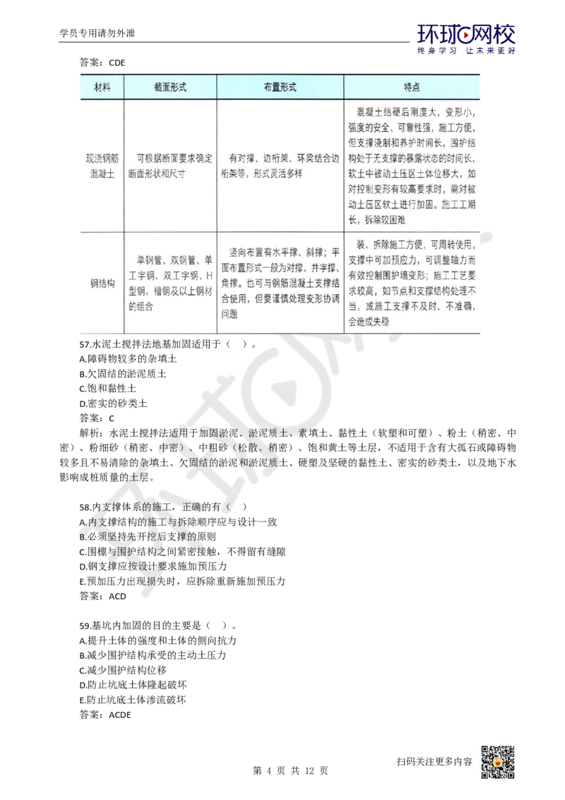 13.一建市政章节选择题-第三章-隧道工程（3）_2026年一级建造师_2026年一建市政_2025年一建市政SVIP_03-习题精析✿实战特训✿模考通关_29-市政《章节选择班》董雨佳HQ推荐