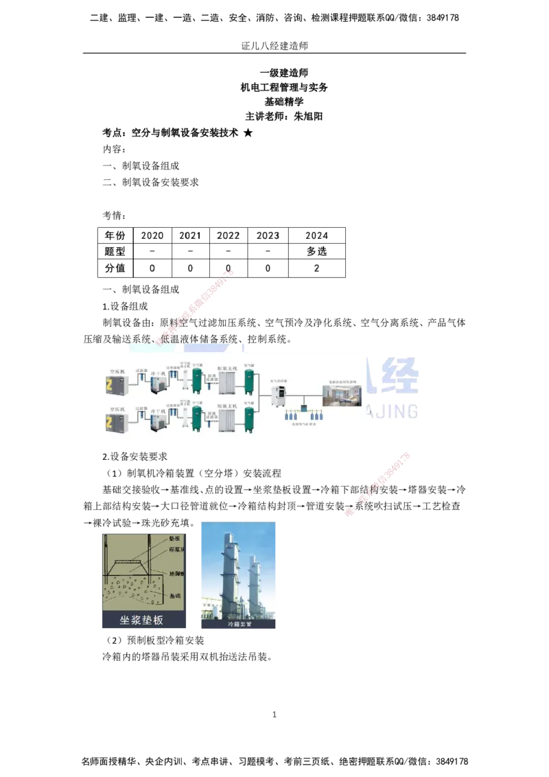 73.一建机电基础精学-74冶炼设备安装技术-4_2026年一级建造师_2026年一建机电_2025年一建机电SVIP_02-基础精讲✿高端面授✿深度强化_31-机电《基础精学课》朱旭阳ZBJ_讲义