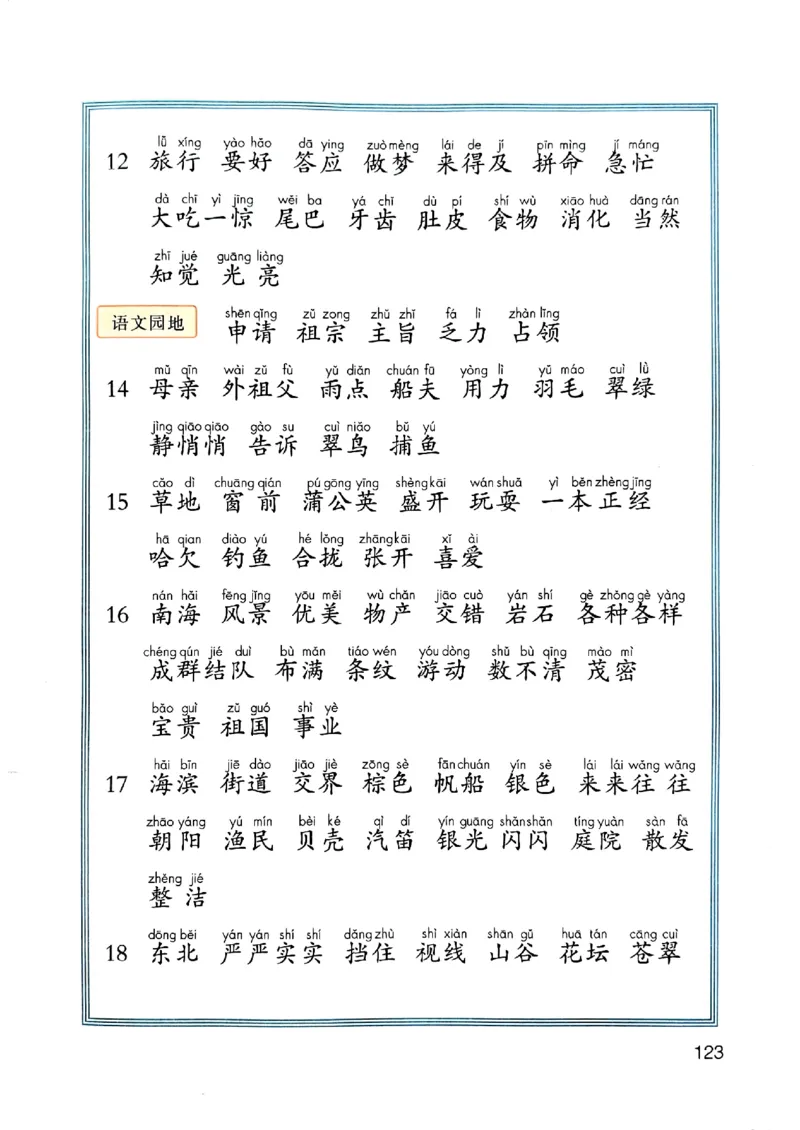 25秋三上语文新版课堂笔记128页_2025秋《课堂笔记预习课》语文1-6
