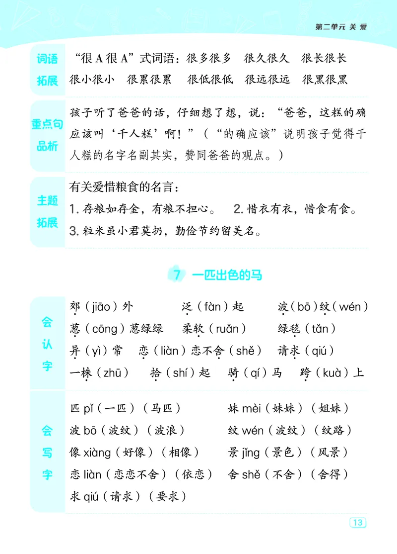24春典中点二年级语文下（R版）课堂重点笔记_Password_Removed_二年级上下册资料_小学二年级学习资料-25年更新版_2-02、小学二年级语文下册_2-2-1、复习、知识点、归纳汇总