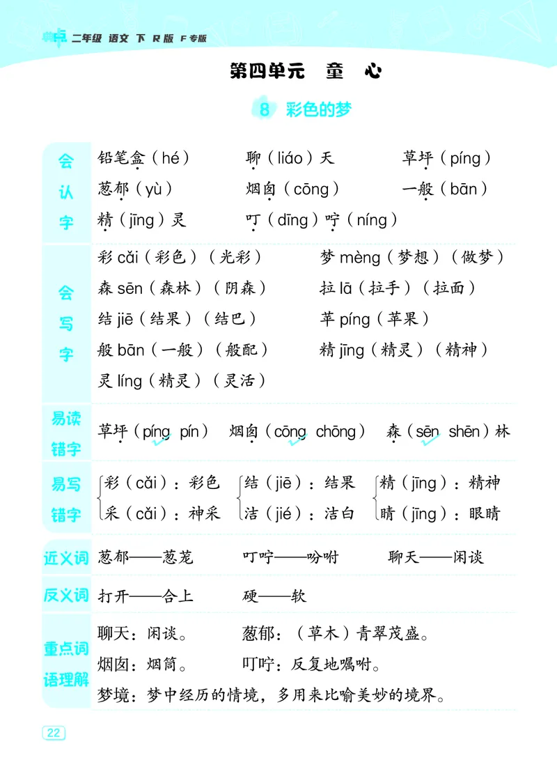 24春典中点二年级语文下（R版）课堂重点笔记_Password_Removed_二年级上下册资料_小学二年级学习资料-25年更新版_2-02、小学二年级语文下册_2-2-1、复习、知识点、归纳汇总