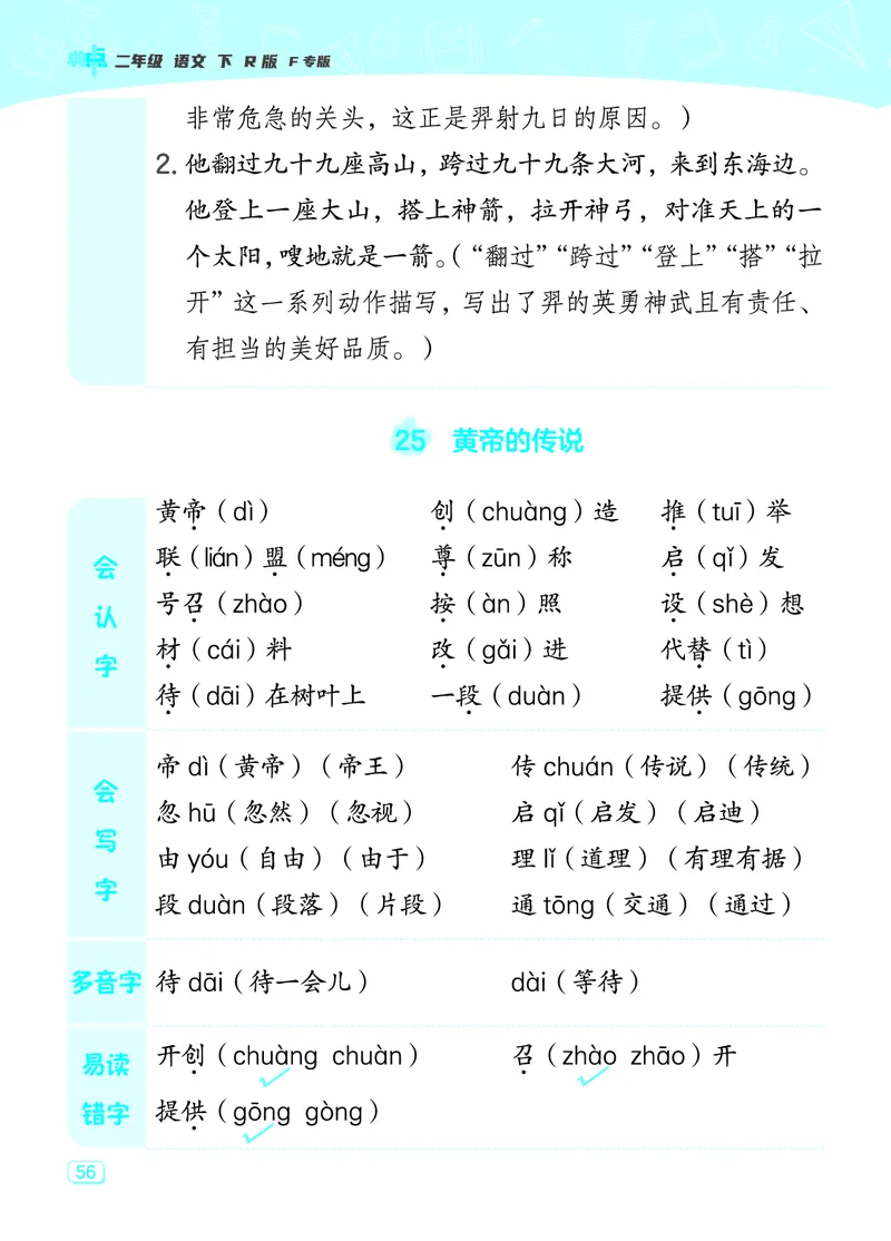 24春典中点二年级语文下（R版）课堂重点笔记_Password_Removed_二年级上下册资料_小学二年级学习资料-25年更新版_2-02、小学二年级语文下册_2-2-1、复习、知识点、归纳汇总